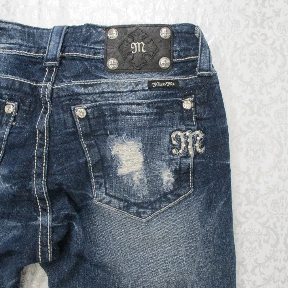 MISS ME Bermuda Denim Shorts Size 28